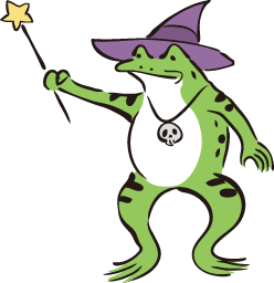 魔法使いのカエル